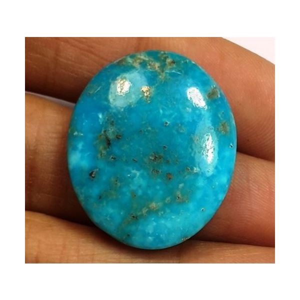 26.67 Carats Irani Natural Turquoise 24.97 x 20.55 x 6.41 mm