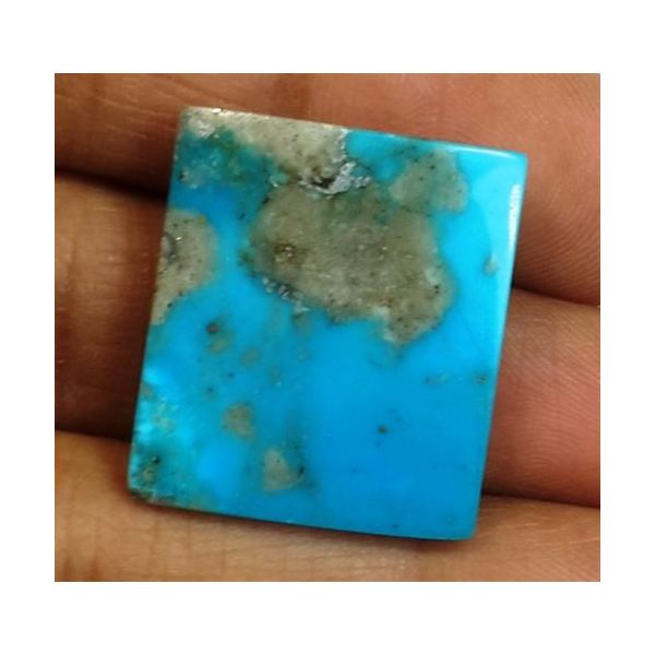 20.51 Carats Irani Natural Turquoise 21.22 x 38.44 x 4.94 mm