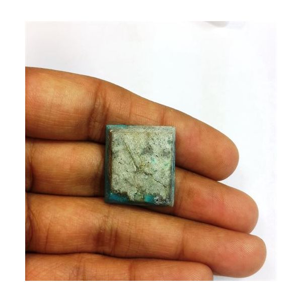 20.51 Carats Irani Natural Turquoise 21.22 x 38.44 x 4.94 mm