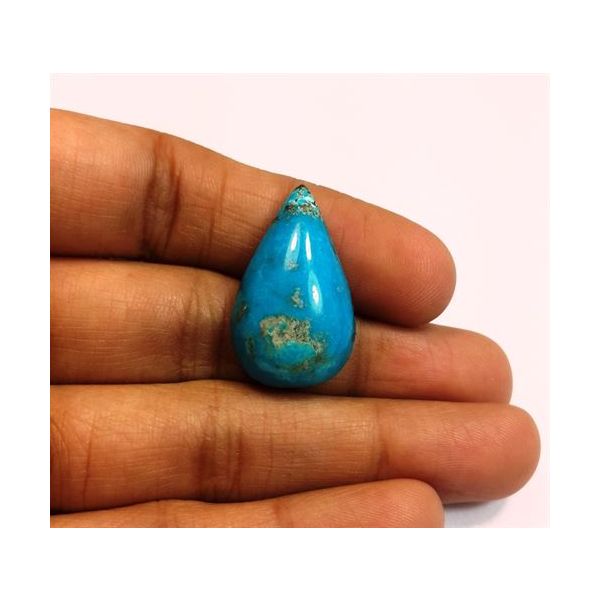 19.65 Carats Irani Natural Turquoise 25.51 x 15.37 x 8.36 mm