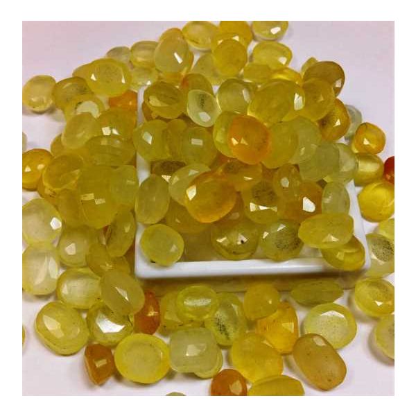 Lab Made Wholesale Lot Yellow Sapphire MM Size Gemstone
