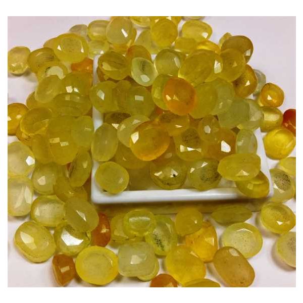 Lab Made Wholesale Lot Yellow Sapphire MM Size Gemstone