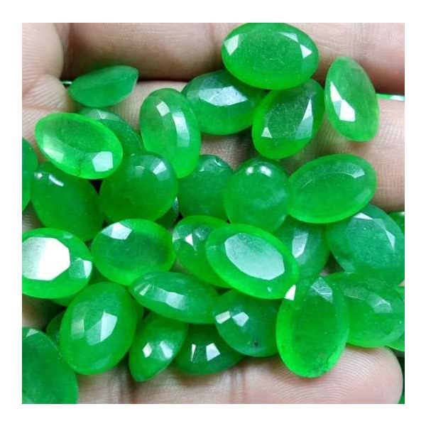 Lab Made Wholesale Lot Green Emerald 14x10x5 MM Size Gemstone