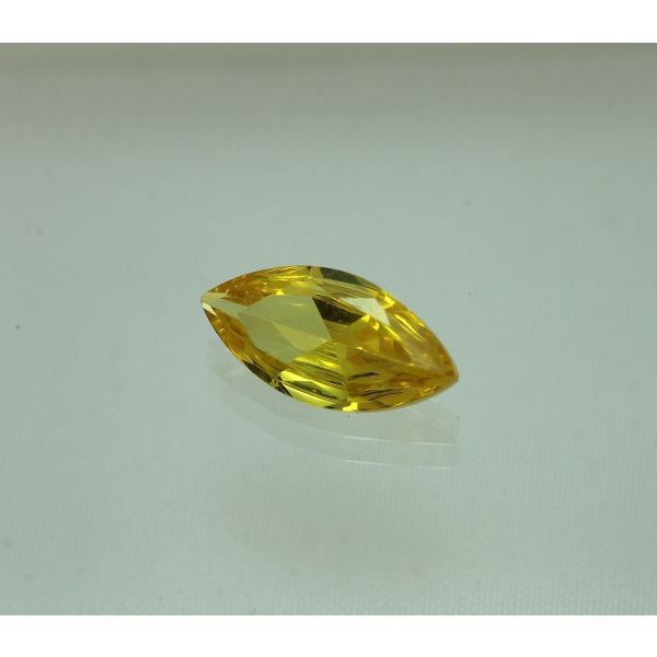 7 Carats Yellow Cubic Zircon Marquise shape 8x16 MM