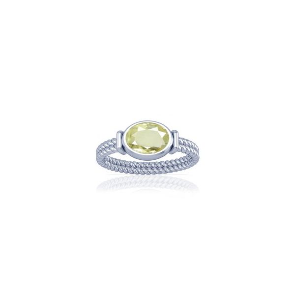 African Yellow Sapphire Sterling Silver Ring - K11