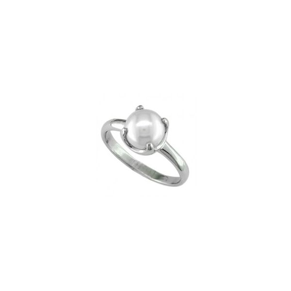 Natural Pearl Sterling Silver Ring - P6