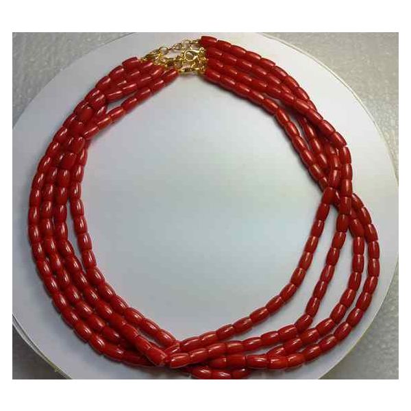 Red Coral Rosary 27 Gram (Length 18 Inch)
