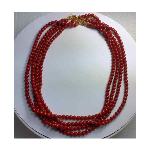 Red Coral Rosary 18 Gram (Length 18 Inch)