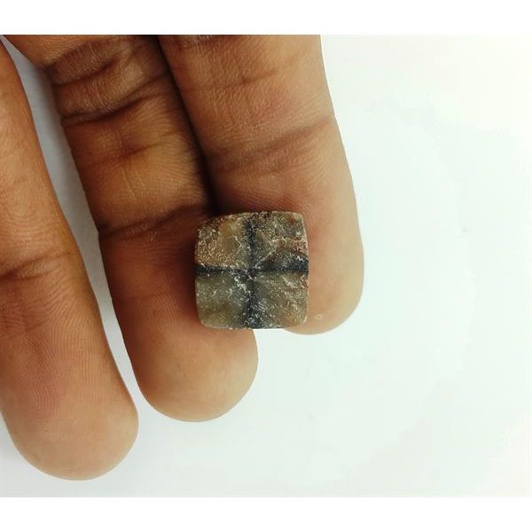 9.48 Carats Natural Chiastolite 13.10 X 13.57 X 3.96 mm