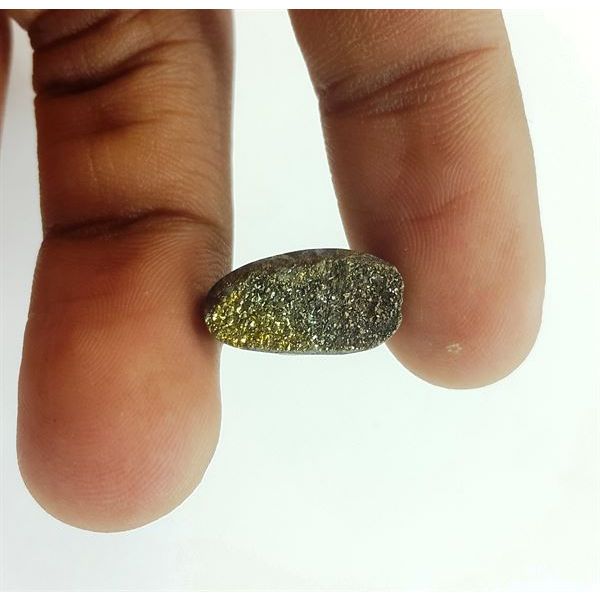 7.2 Carats Natural Spectro Pyrite Druzy 15.48 X 8.24 X 5.59 mm