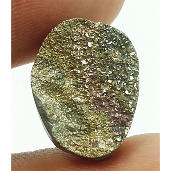 5.8 Carats Natural Spectro Pyrite Druzy 14.31 X 11.02 X 4.63 mm
