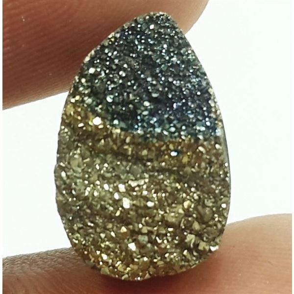 5.94 Carats Natural Spectro Pyrite Druzy 15.09 X 9.95 X 4.60 mm