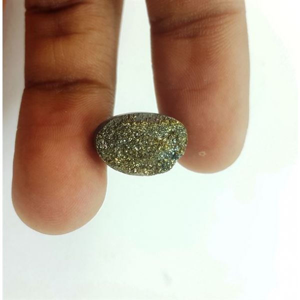 6.31 Carats Natural Spectro Pyrite Druzy 14.95 X 10.34 X 4.79 mm