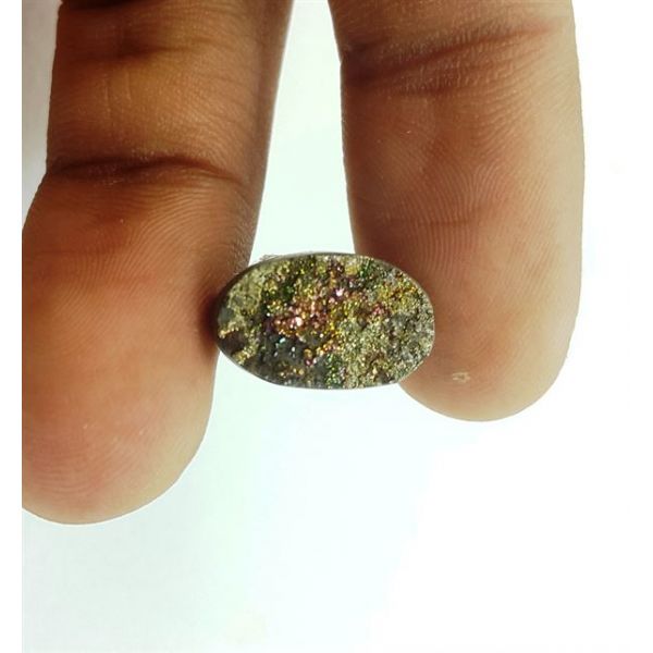 5.22 Carats Natural Spectro Pyrite Druzy 13.87 X 9.03 X 4.17 mm