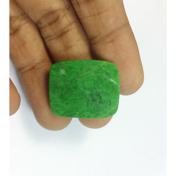 31.51 Carats Natural  Jadeite Jade Rectangular Shaped 25.95x21.69x4.56 mm