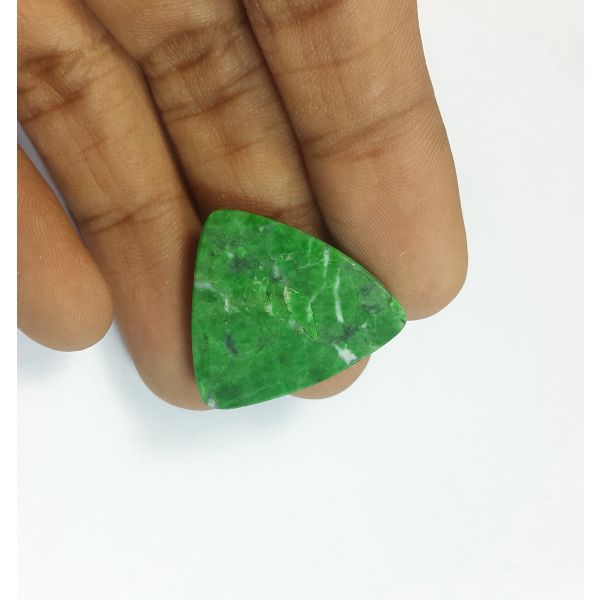 23.30 Carats Natural Jadeite Jade Triangle  Shaped 25.38x23.43x4.11 mm