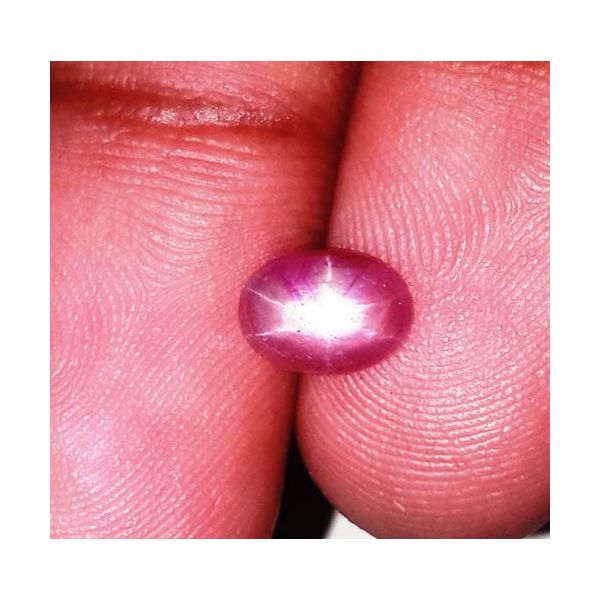 1.31 Carats Burmese Star Ruby 7.59x5.46x2.82 mm