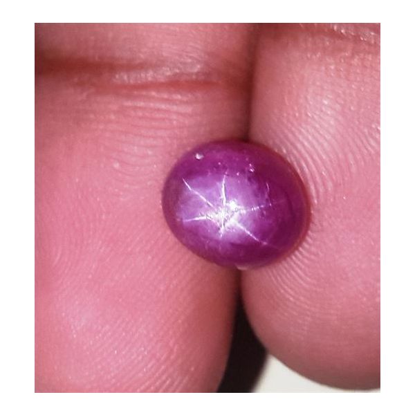 4.8 Carats Kenya Mines Star Ruby 8.61x7.35x6.47 mm