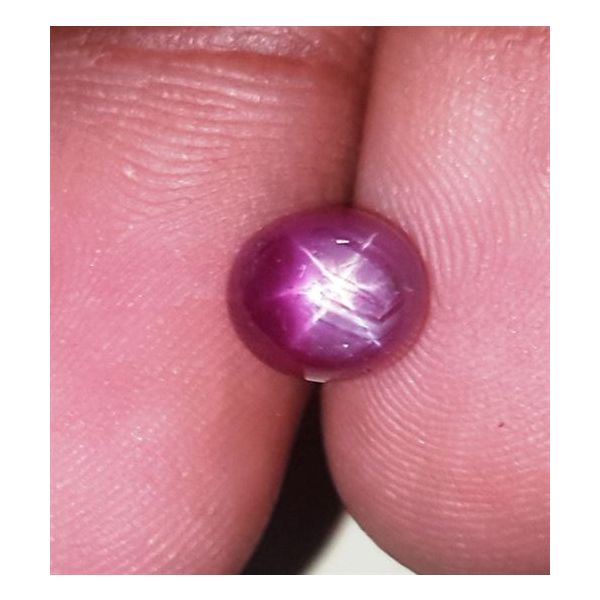 3.17 Carats Kenya Mines Star Ruby 7.40x6.57x5.73 mm