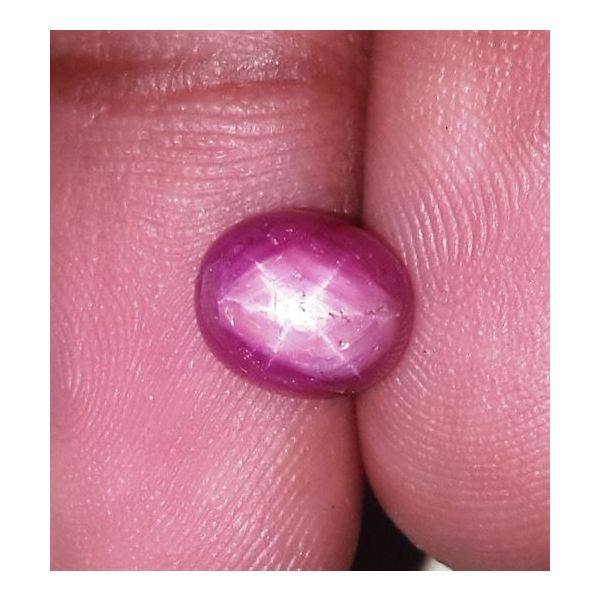 3.83 Carats Kenya Mines Star Ruby 8.06x6.80x5.98 mm