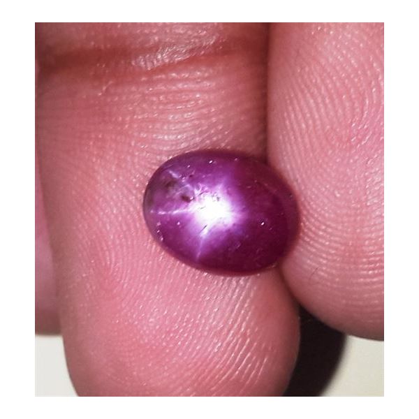 3.19 Carats Kenya Mines Star Ruby 9.08x7.29x4.33 mm