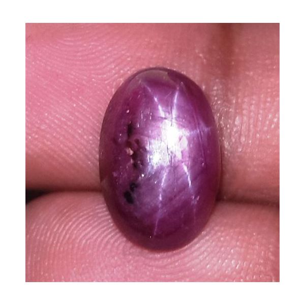 7.56 Carats African Star Ruby 3.09x8.62x5.53 mm