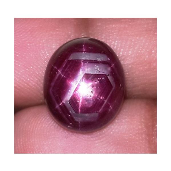 13.37 Carats African Star Ruby 13.12x11.36x7.81 mm