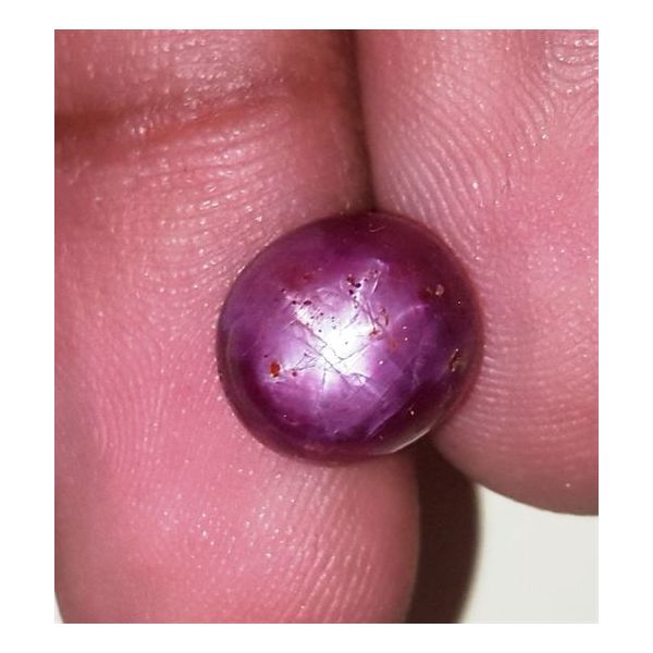 6.53 Carats African Star Ruby 9.67x9.03x6.44 mm
