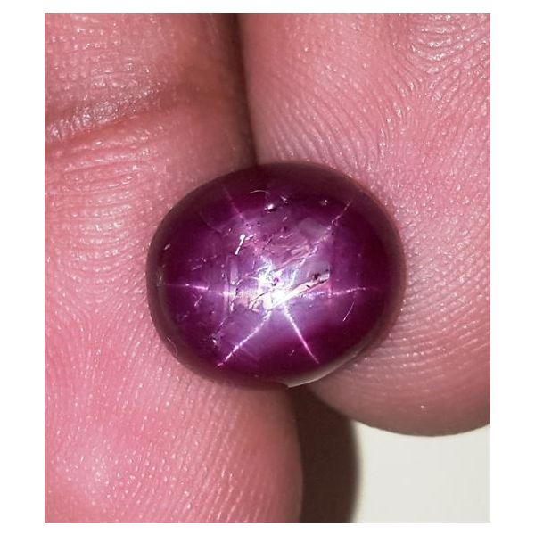 6.83 Carats African Star Ruby 10.98x9.68x5.66 mm