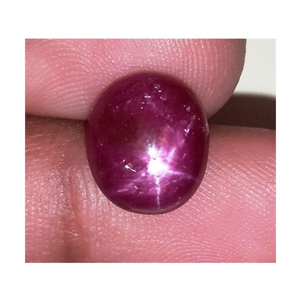 6.58 Carats African Star Ruby 11.35x9.80x5.16 mm