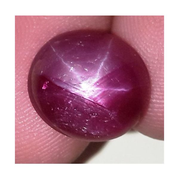 7.85 Carats African Star Ruby 12.28x10.99x5.51 mm