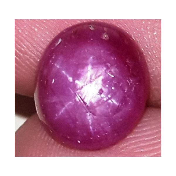 6.29 Carats African Star Ruby 10.99x9.69x5.33 mm