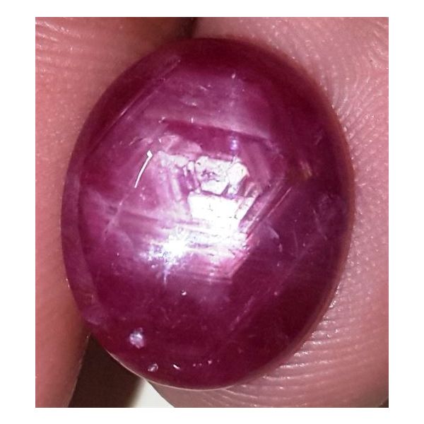 9.77 Carats African Star Ruby 14.85x11.93x4.89 mm