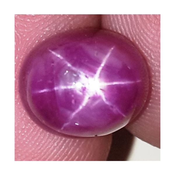 8.63 Carats African Star Ruby 10.51x8.90x7.95 mm