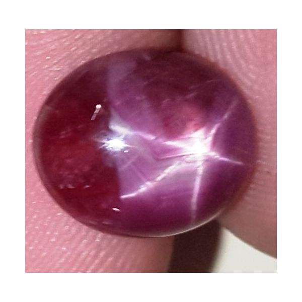 6.84 Carats African Star Ruby 10.76x9.14x5.77 mm