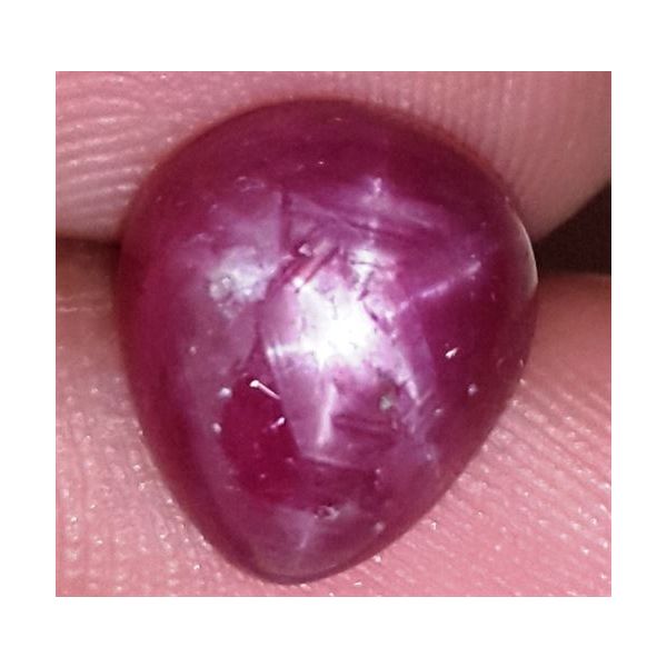 6.47 Carats African Star Ruby 11.04x9.75x5.78 mm