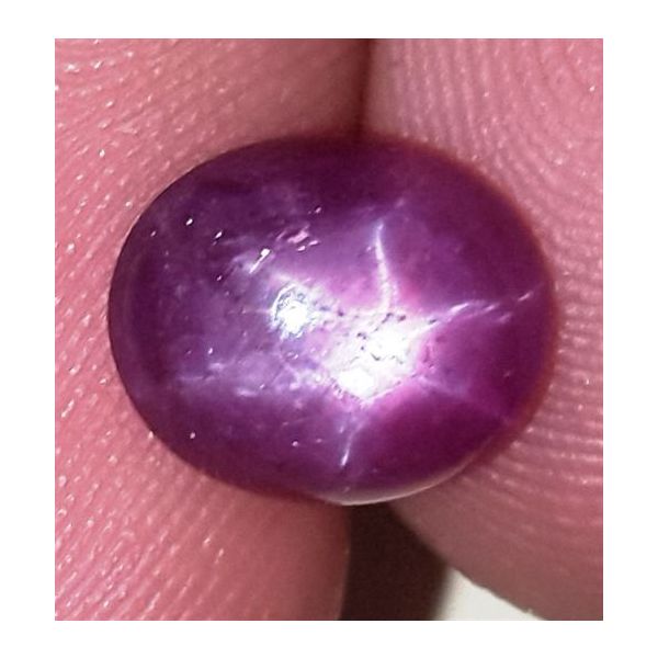 3.11 Carats African Star Ruby 8.90x7.74x4.08 mm