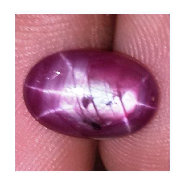 3.57 Carats African Star Ruby 11.28x7.40x3.44 mm