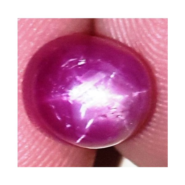 4.5 Carats African Star Ruby 7.87x6.84x6.79 mm