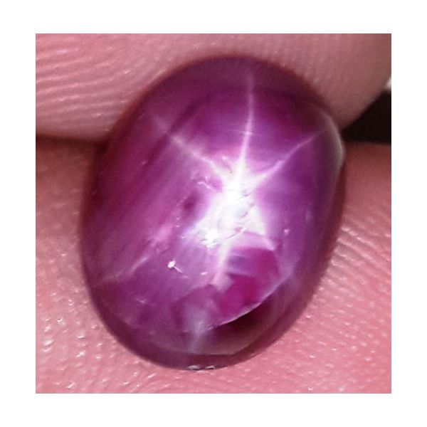 5.64 Carats African Star Ruby 11.17x8.86x5.27 mm