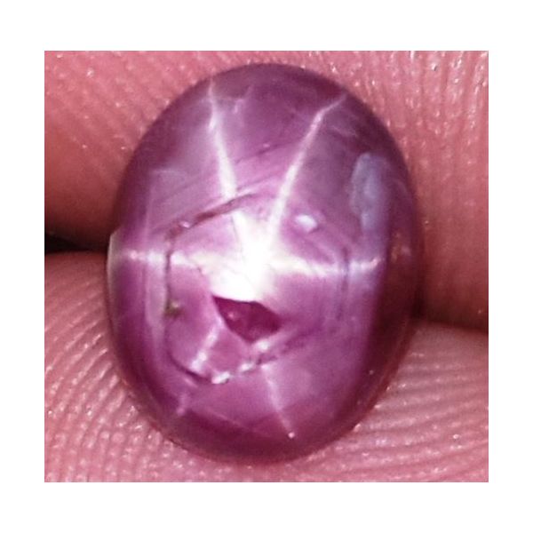 3.65 Carats African Star Ruby 9.34x7.39x4.56 mm