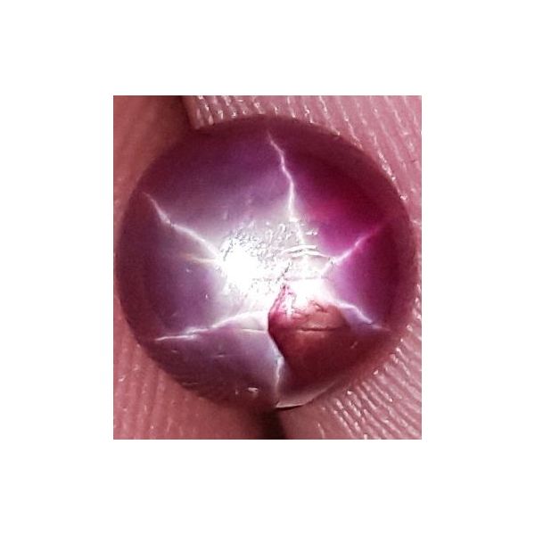 1.42 Carats African Star Ruby 6.68x6.48x2.93 mm