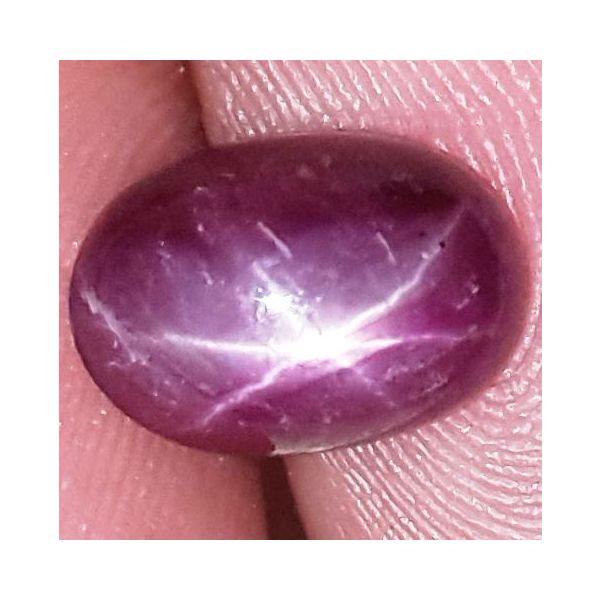 3.45 Carats African Star Ruby 9.45x6.65x4.77 mm