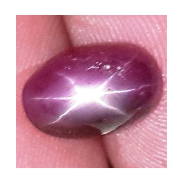 3.42 Carats African Star Ruby 9.42x6.19x5.17 mm