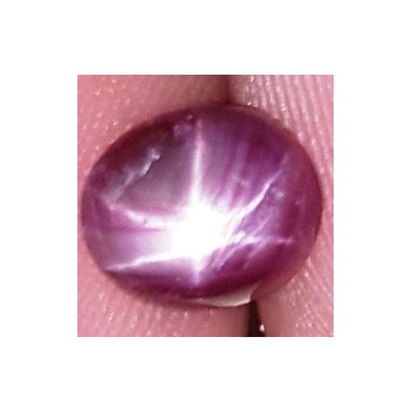 1.77 Carats African Star Ruby 7.31x6.25x3.38 mm