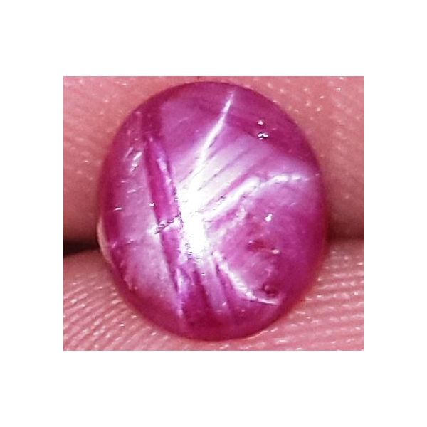 1.44 Carats African Star Ruby 7.27x6.41x2.70 mm
