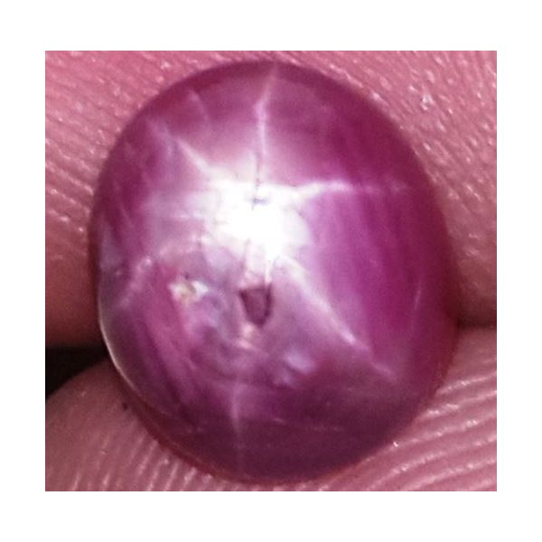3.47 Carats African Star Ruby 8.75x7.51x4.65 mm