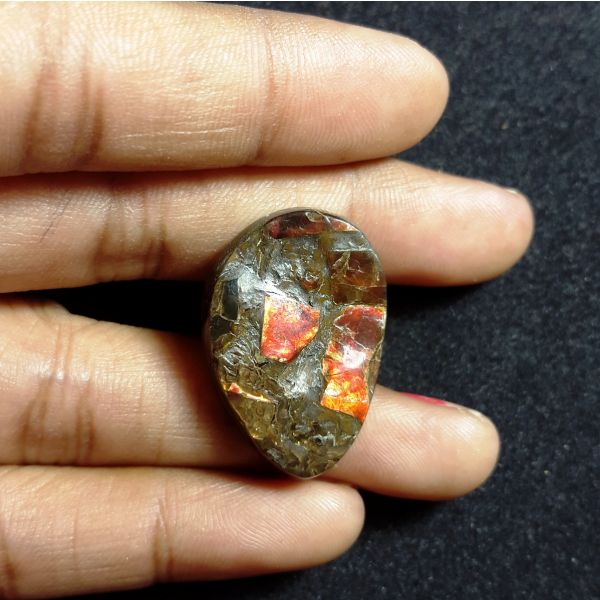 17.75 carat Natural Ammolite 26.85x18.44x4.47mm