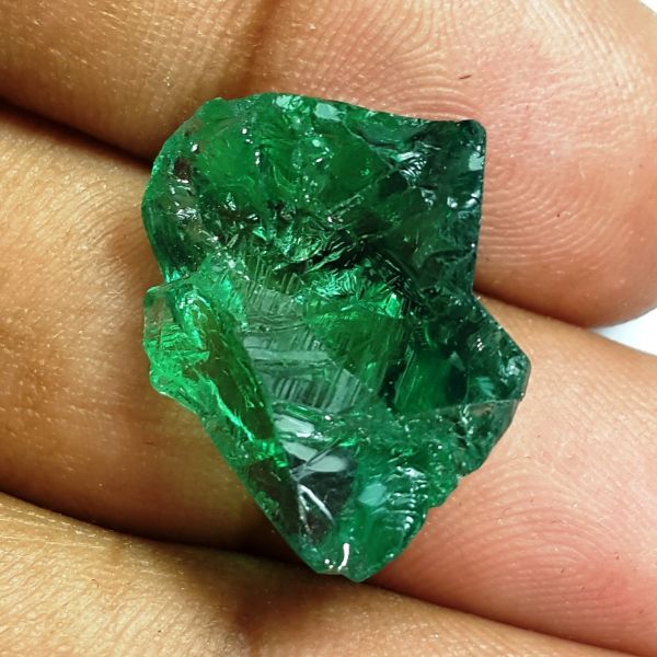 17.63 carat Natural Fluorite 19.49x16.75x9.63mm