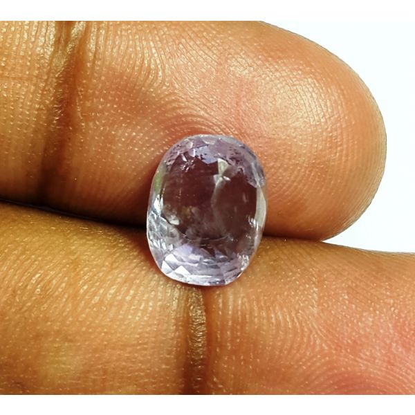 3.82 Carats Natural Purple Sapphire 9.99x7.99x4.83mm